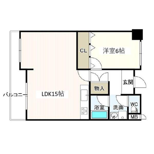 カサ・ディ・イノヤ(1LDK/4階)の間取り写真