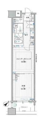 LA.PRYLE新横浜(1LDK/2階)の間取り写真