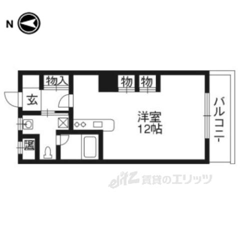FAAD(ワンルーム/3階)の間取り写真