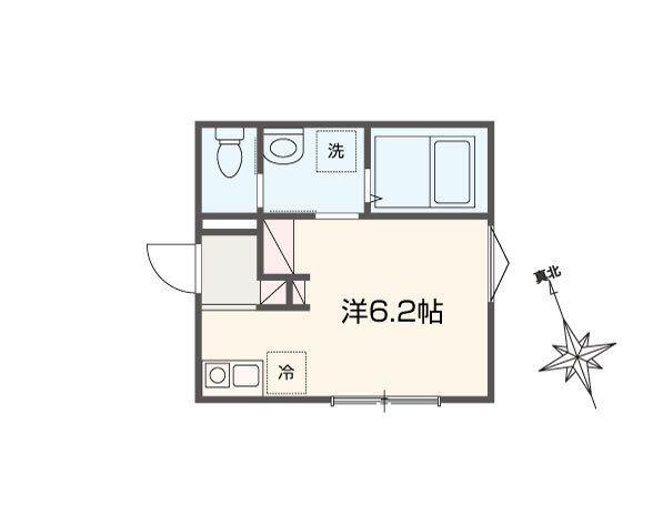 BONECA岩槻(ワンルーム/2階)の間取り写真