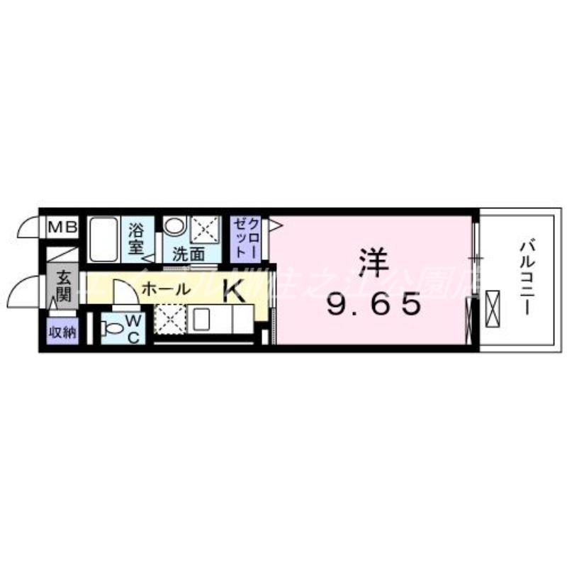 地下鉄四つ橋線 北加賀屋駅 徒歩10分 3階建 築14年(1K/3階)の間取り写真