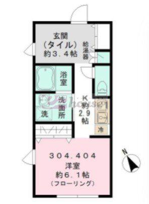 GREEN COURT中野(1SK/3階)の間取り写真