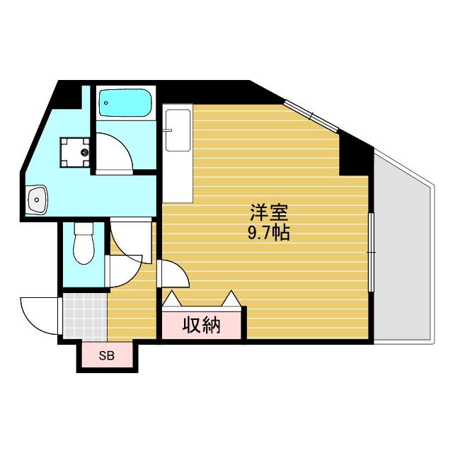 PARK HOUSE HINO(1K/3階)の間取り写真