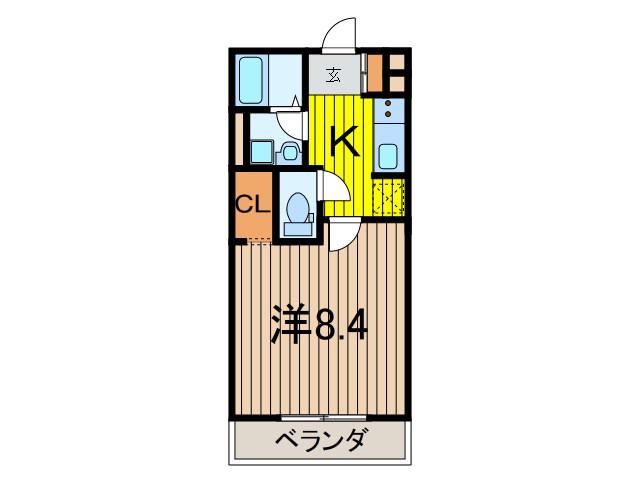 PINE VILLAGE(1K/1階)の間取り写真