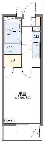 レオパレスアヴァンティ(1K/4階)の間取り写真