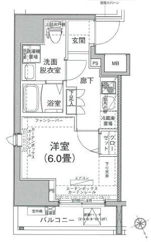 アイル大森壱番館(1K/7階)の間取り写真
