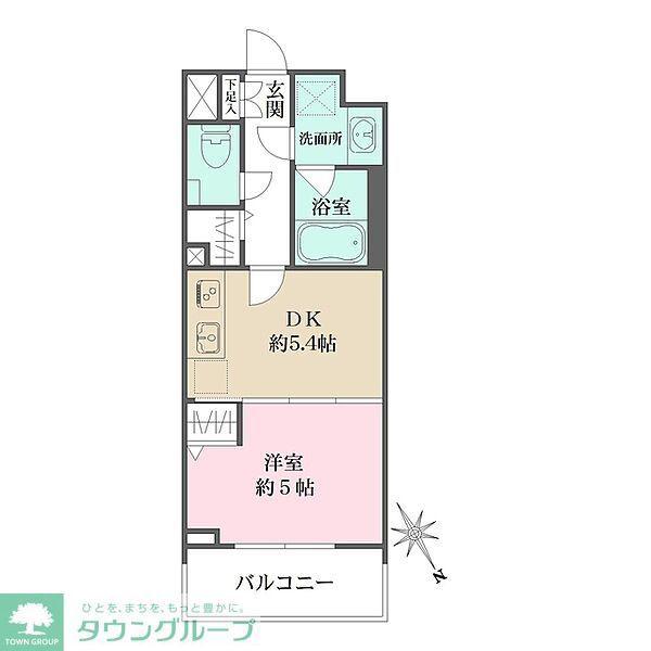 SILVERADO SHIBASAKICHO(1DK/3階)の間取り写真