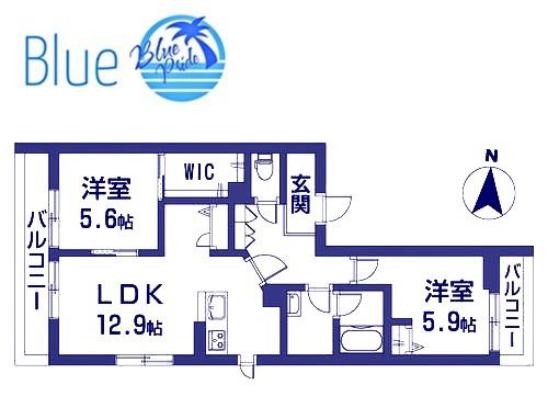 コンフォートM(2LDK/3階)の間取り写真