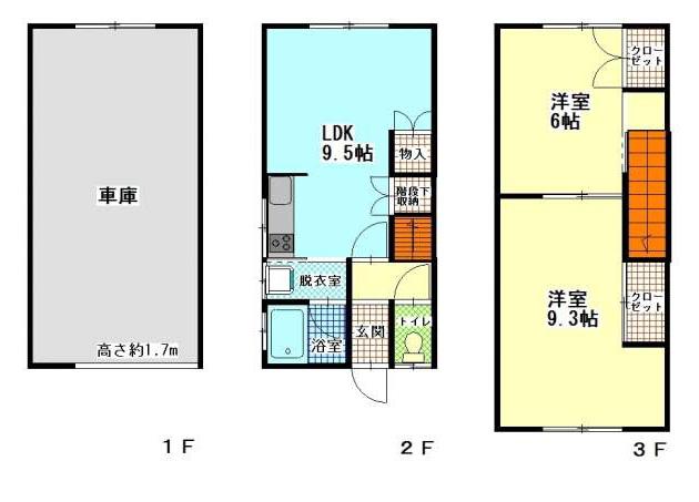 くどうハイツ(2LDK/2階)の間取り写真
