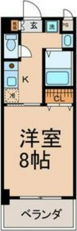 サンホン平安(1K/3階)の間取り写真