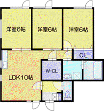 EAGLEHOUSE MAMACHI(3LDK/1階)の間取り写真