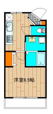 ペルレハイム日吉(ワンルーム/4階)の間取り写真