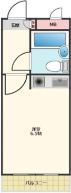 クリオ日野壱番館(ワンルーム/3階)の間取り写真