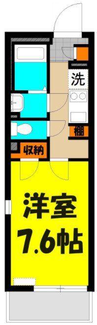 MEMORY(1K/2階)の間取り写真