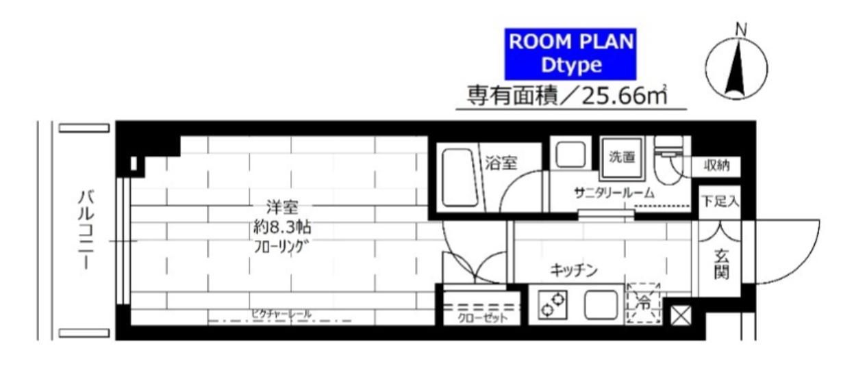 ステージグランデ練馬氷川台(1K/1階)の間取り写真
