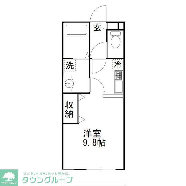 TSハイツ・八千代台西(ワンルーム/2階)の間取り写真