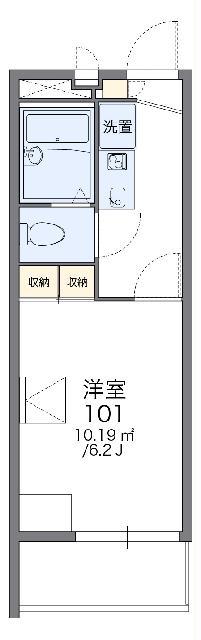レオパレスエヴァーグリーン白幡(1K/2階)の間取り写真