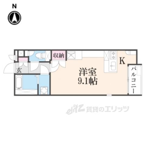 レオネクストGAIA(ワンルーム/2階)の間取り写真
