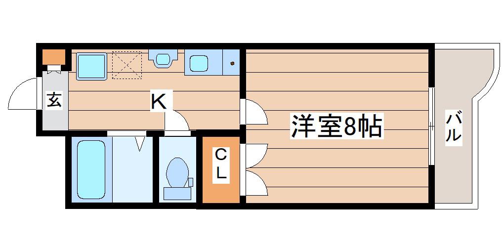 アコーズ泉中央(1K/4階)の間取り写真
