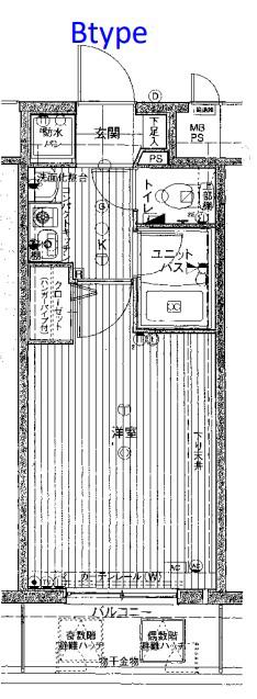 エスリード梅田西第3(1K/11階)の間取り写真