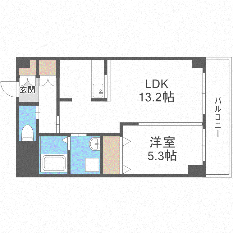 レジデンス住吉(1LDK/3階)の間取り写真