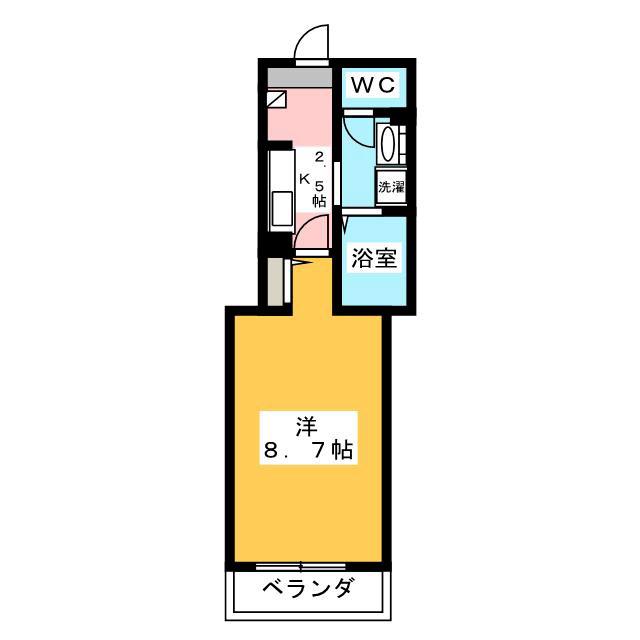 MAISON DE THALEIA(1K/2階)の間取り写真