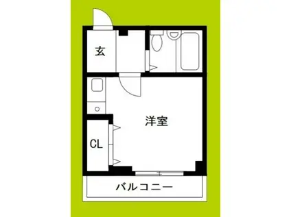 永田マンション(1K/3階)の間取り写真