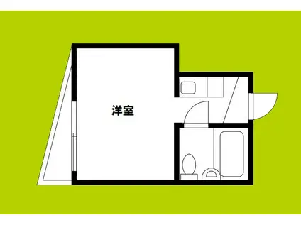 ルネッサンス塚本(ワンルーム/6階)の間取り写真