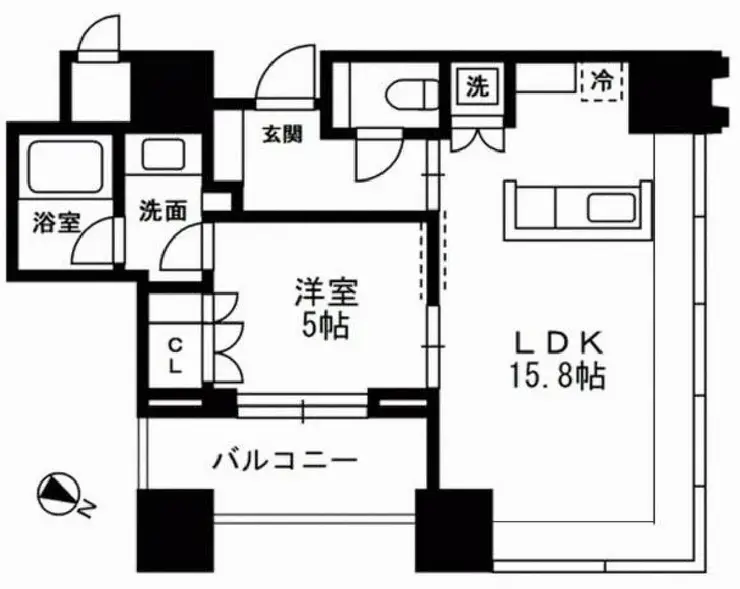 THE ROPPONGI TOKYO CLUB RESIDENCE 14階階 間取り
