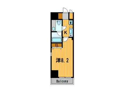 コニファー新子安(1K/7階)の間取り写真