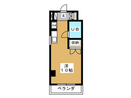 常盤マンション(ワンルーム/3階)の間取り写真