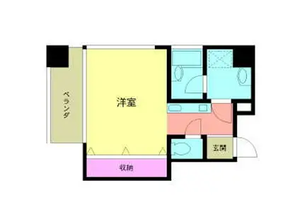 SUNBEST VILLEGE(ワンルーム/5階)の間取り写真