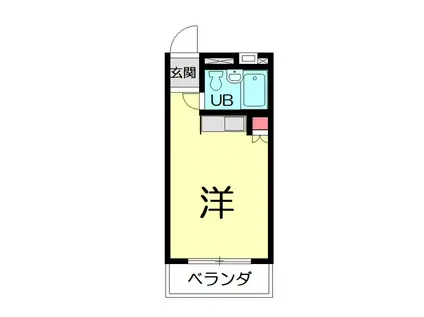 リオ宮原(ワンルーム/2階)の間取り写真