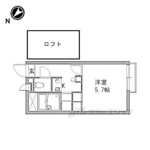 レオパレスYOU池沢(1K/1階)の間取り写真