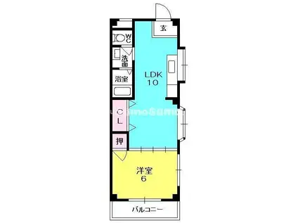 アビリティダイワ II(1LDK/3階)の間取り写真