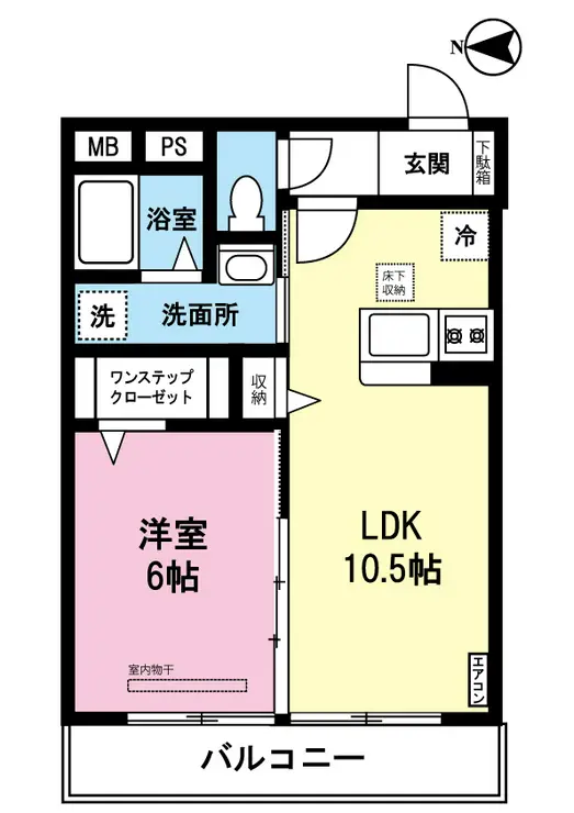 ソルテア日吉 1階階 間取り