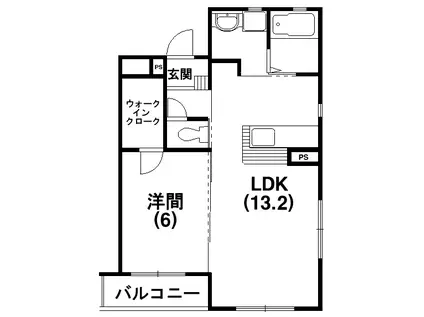 ダンデライオン(1LDK/3階)の間取り写真