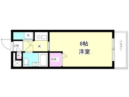 アピス東船橋(1K/3階)の間取り写真