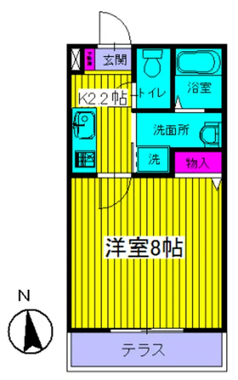 メゾン北浦和 1階階 間取り