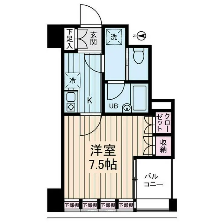 アムス馬喰町 6階階 間取り
