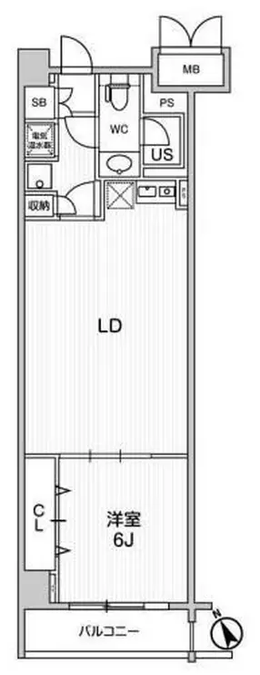 六本木デュープレックスエムズ 2階階 間取り