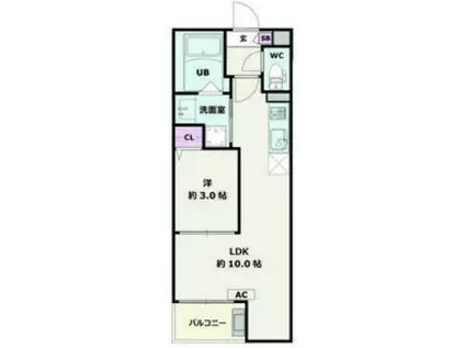 JACK MORIYAMAI(1LDK/2階)の間取り写真