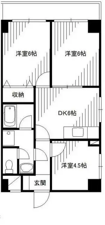 ロイヤルエクセレント学芸大 6階階 間取り