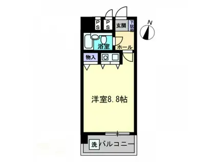 AM′S4観光町(1K/4階)の間取り写真