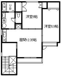 ポラリス(2LDK/3階)の間取り写真