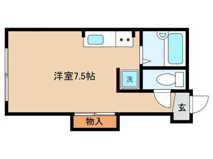 日生住吉コープ(1K/3階)の間取り写真