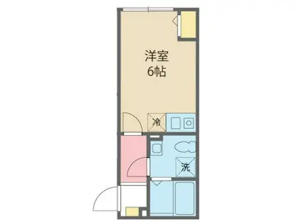 GRANBIOS久我山(ワンルーム/1階)の間取り写真