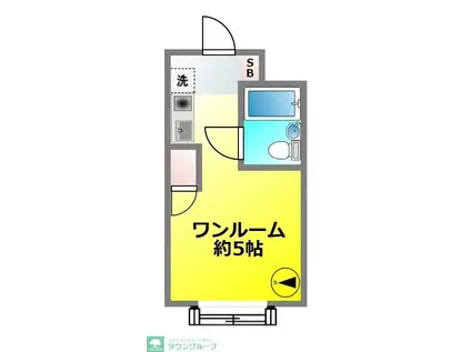 ニューオリエント小金井(ワンルーム/1階)の間取り写真