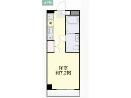 ソレイユアイワ(ワンルーム/2階)の間取り写真