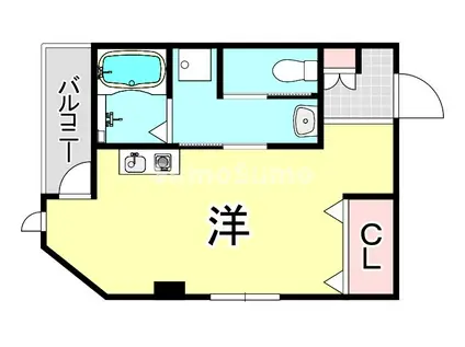 ウイング曙(ワンルーム/4階)の間取り写真